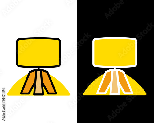 Illustration of decorative table lamps, standing lamps, suitable for decorating work or study rooms