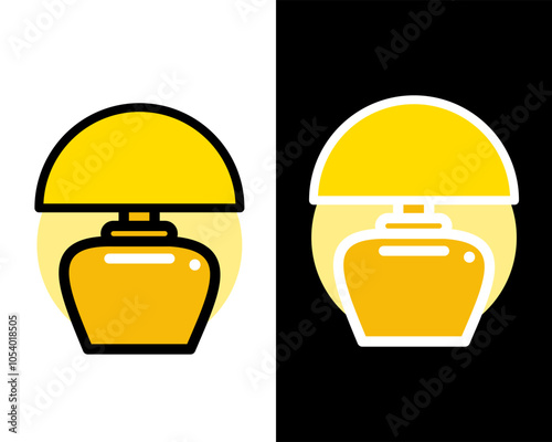Illustration of decorative table lamps, standing lamps, suitable for decorating work or study rooms