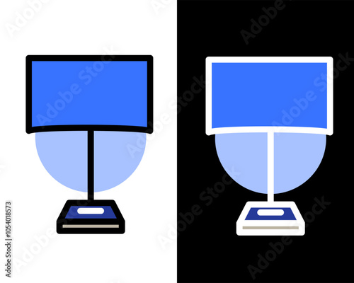 Illustration of decorative table lamps, standing lamps, suitable for decorating work or study rooms