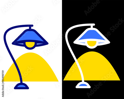 Illustration of decorative table lamps, standing lamps, suitable for decorating work or study rooms
