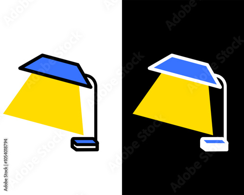 Illustration of decorative table lamps, standing lamps, suitable for decorating work or study rooms