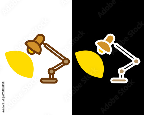 Illustration of decorative table lamps, standing lamps, suitable for decorating work or study rooms
