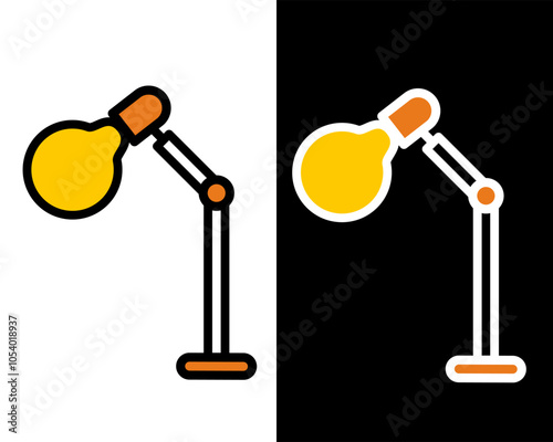 Illustration of decorative table lamps, standing lamps, suitable for decorating work or study rooms
