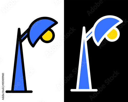 Illustration of decorative table lamps, standing lamps, suitable for decorating work or study rooms