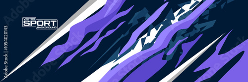 Abstract Car/jersey sticker design vector. Graphic abstract racing/gamer background design for vehicle wrap, jersey, racing car, rally, adventure and livery