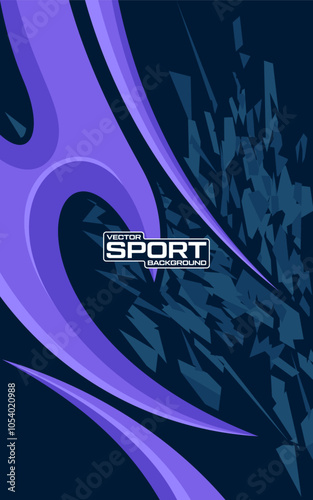 Abstract Car/jersey design vector. Graphic abstract racing/gamer background design for vehicle wrap, jersey, racing car, rally, adventure and livery