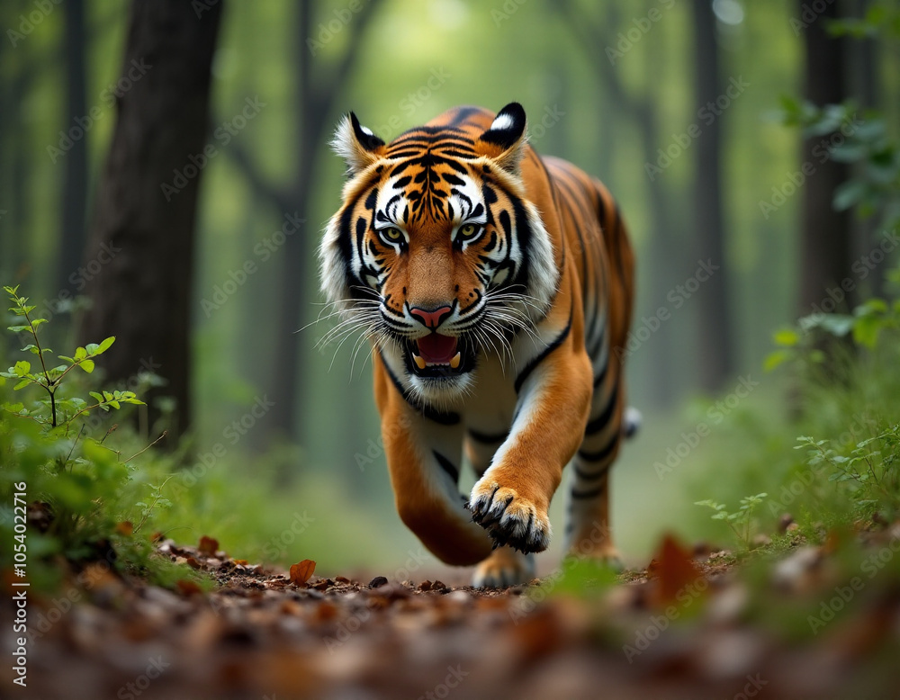 Fototapeta premium tiger in the woods