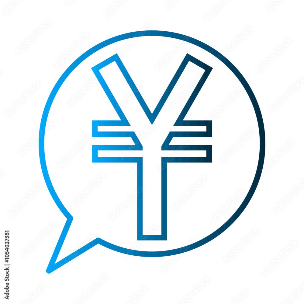 Obraz premium Yen icon template