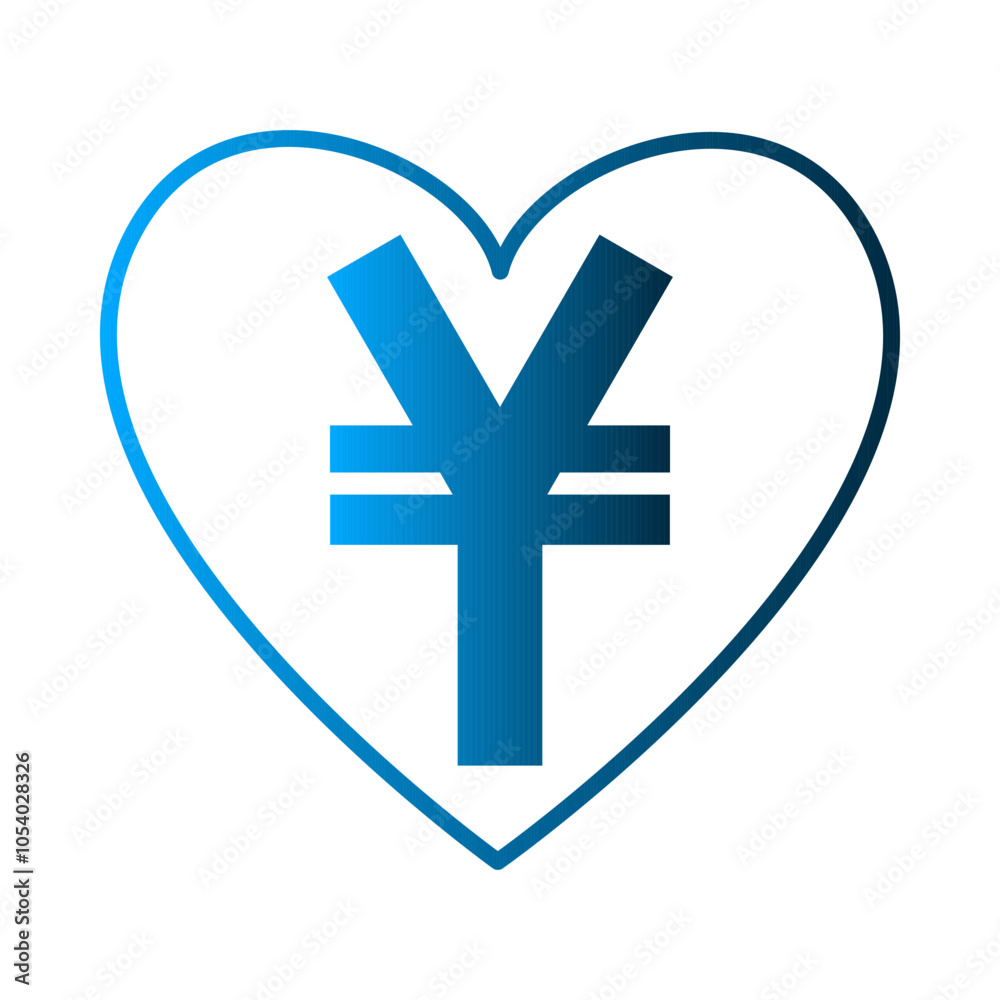 Obraz premium Yen icon template