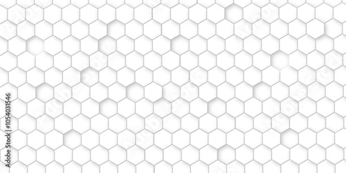 Vector geometric seamless texture symbol. Hexagon, bees hive cells pattern. Bee honey shapes. Abstract pattern with hexagonal white and gray technology line paper background.   Stylish grid texture. 