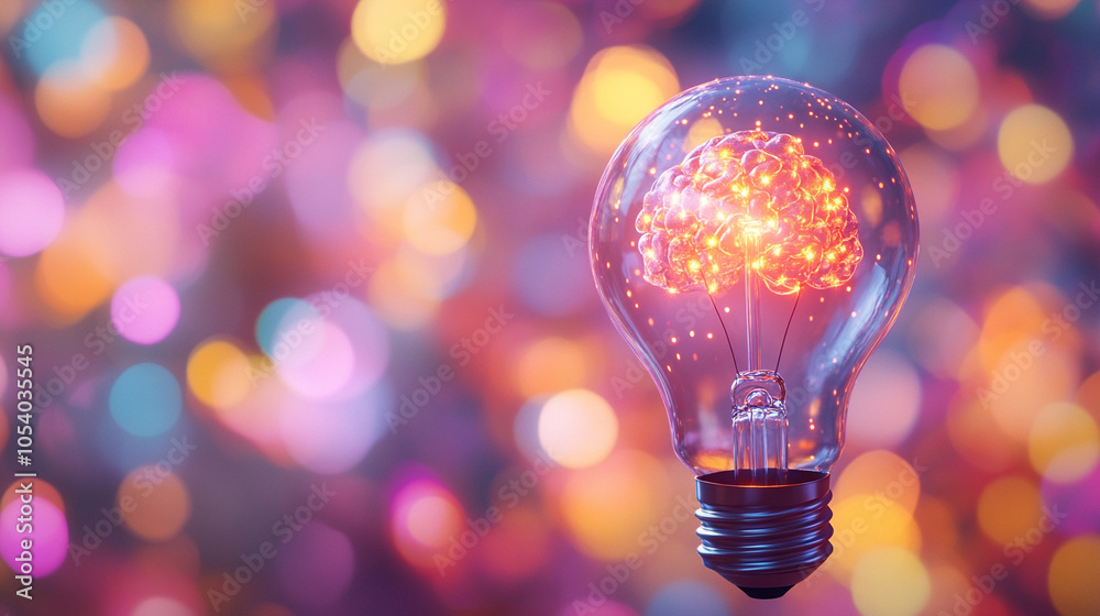 digital brain encased within a glowing light bulb symbolizes innovative ideas, creativity, and the intersection of technology and intelligence, representing the power of human thought and invention digital brain encased within a glowing light bulb symbolizes innovative ideas, creativity, and the intersection of technology and intelligence, representing the power of human thought and invention