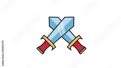 fight two sword attack animation game