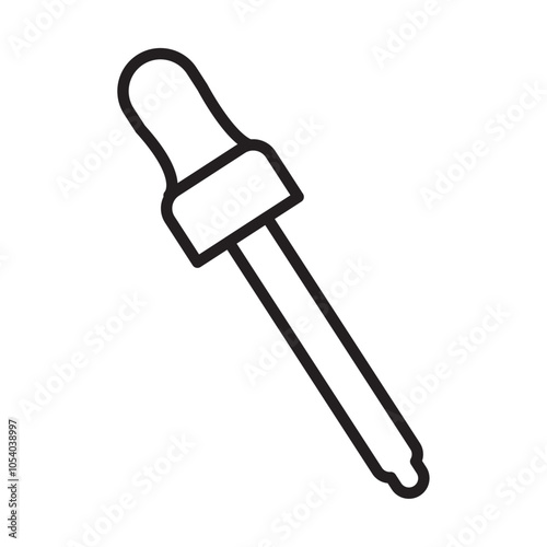 Dropper icon outline collection or set in black and white