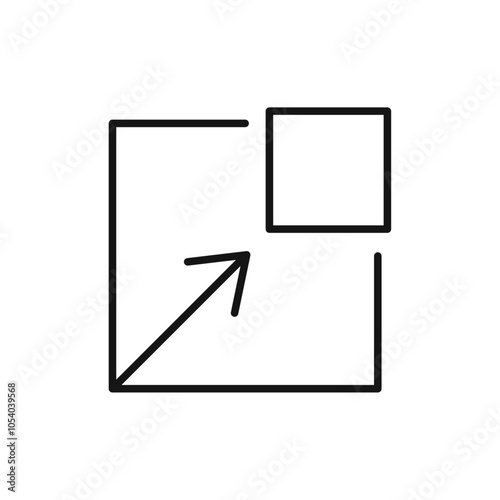 External link icon outline collection or set in black and white