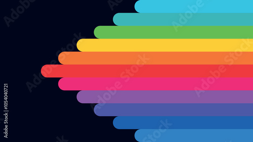 colorful abstraction of liquid rainbow spots, LGBT colors on black background in the form of bright colored dripping drops, colored pencils and paints, thick strokes of paint, color square