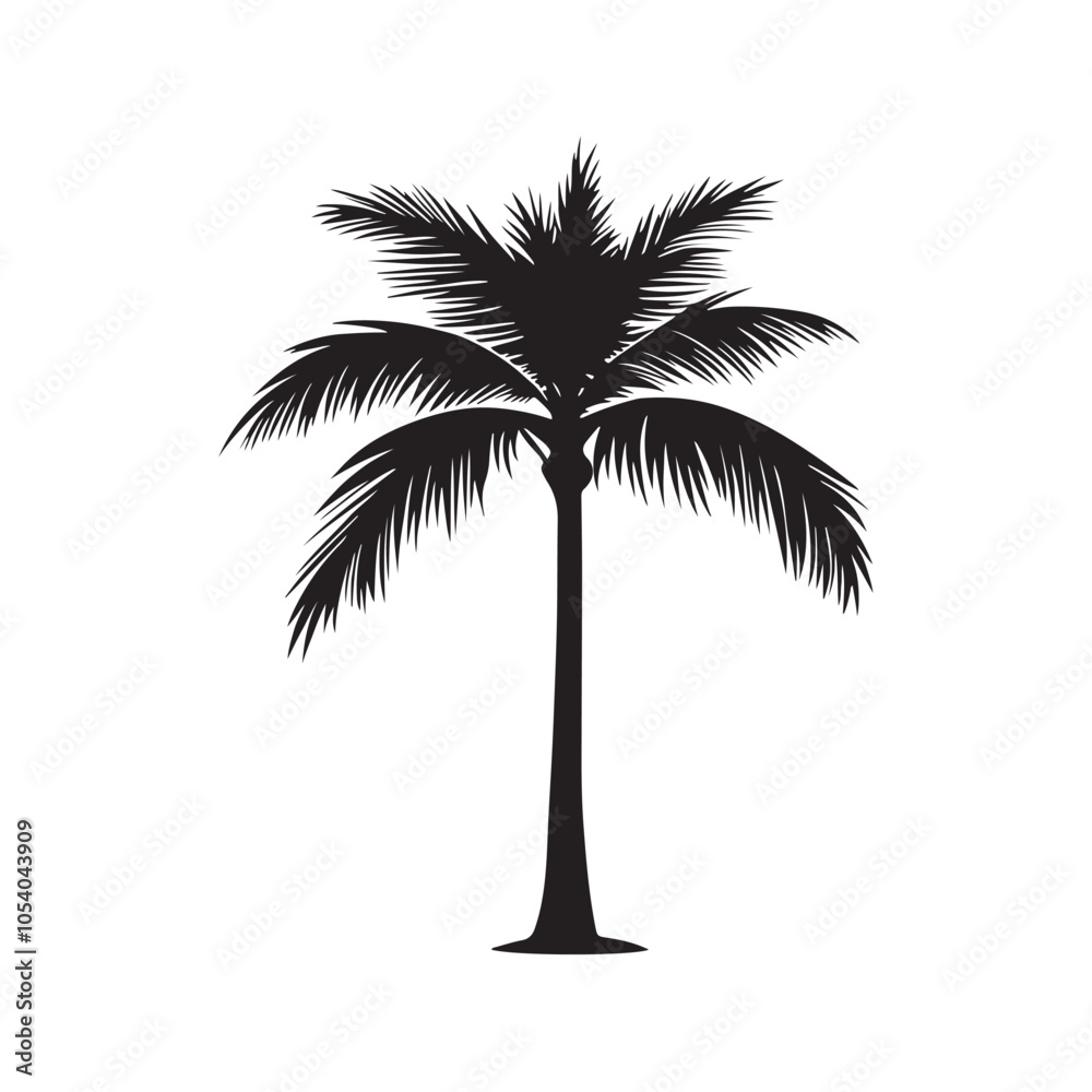Obraz premium Coconut Palm Tree Vector