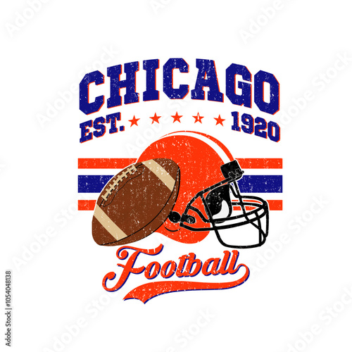 CHICAGO FOOTBALL VECTOR DESIGN