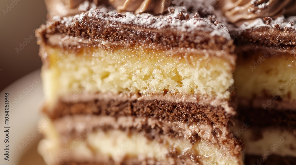 Close Up of Delicious Slice of Cake Close Up of Delicious Slice of Cake