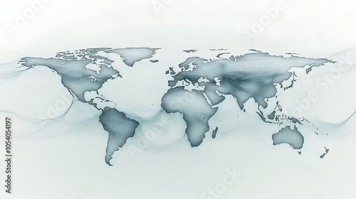 World map with abstract lines, representing global connectivity.