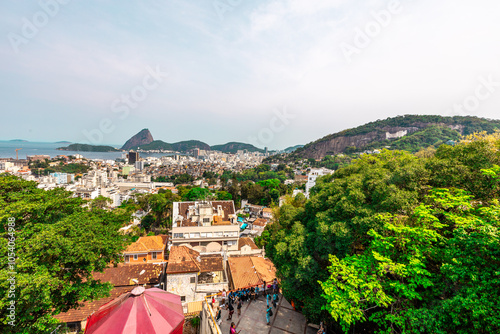 Rio de Janeiro View from Parque das Ruínas in Santa Tereza - Brazil photo