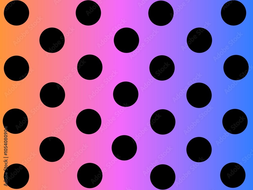 Obraz premium Colorful background with beautiful lined black circle patterns. abstract