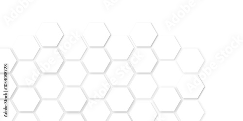 Vector geometric seamless texture symbol. Hexagon, bees hive cells pattern. Bee honey shapes. Abstract pattern with hexagonal white and gray technology line paper background.   Stylish grid texture. 