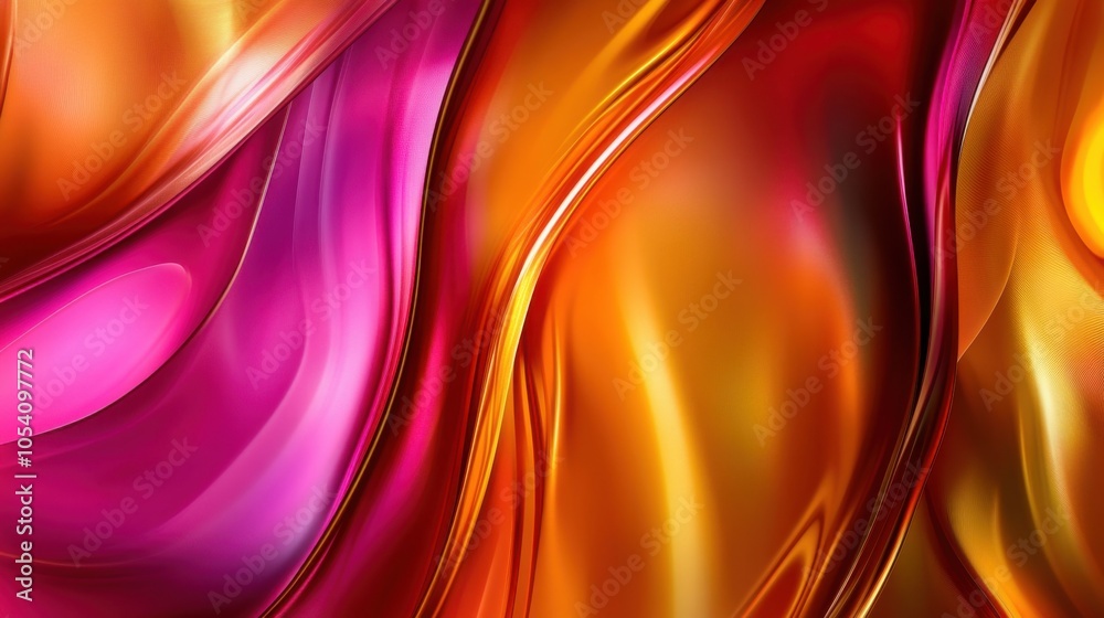 Naklejka premium Vibrant Orange and Pink Gradient Background