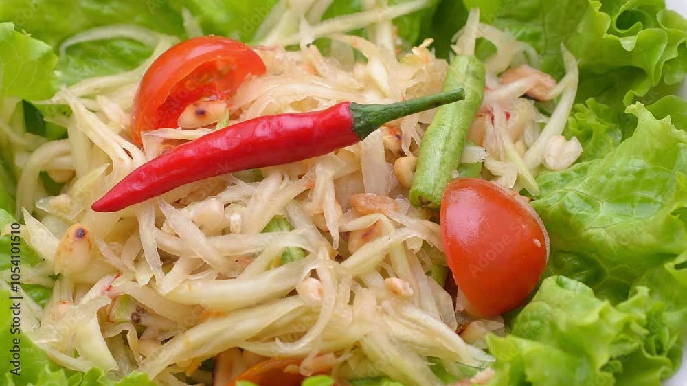 spicy papaya salad spicy papaya salad
