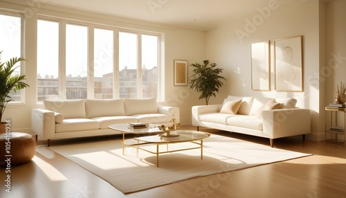 Photo interior modern design room 3d design