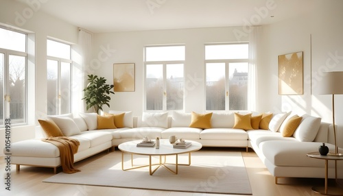 Photo interior modern design room 3d design