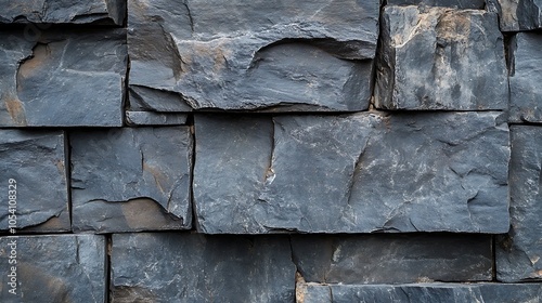 Dark gray slate texture with subtle color variations and natural roughness photo