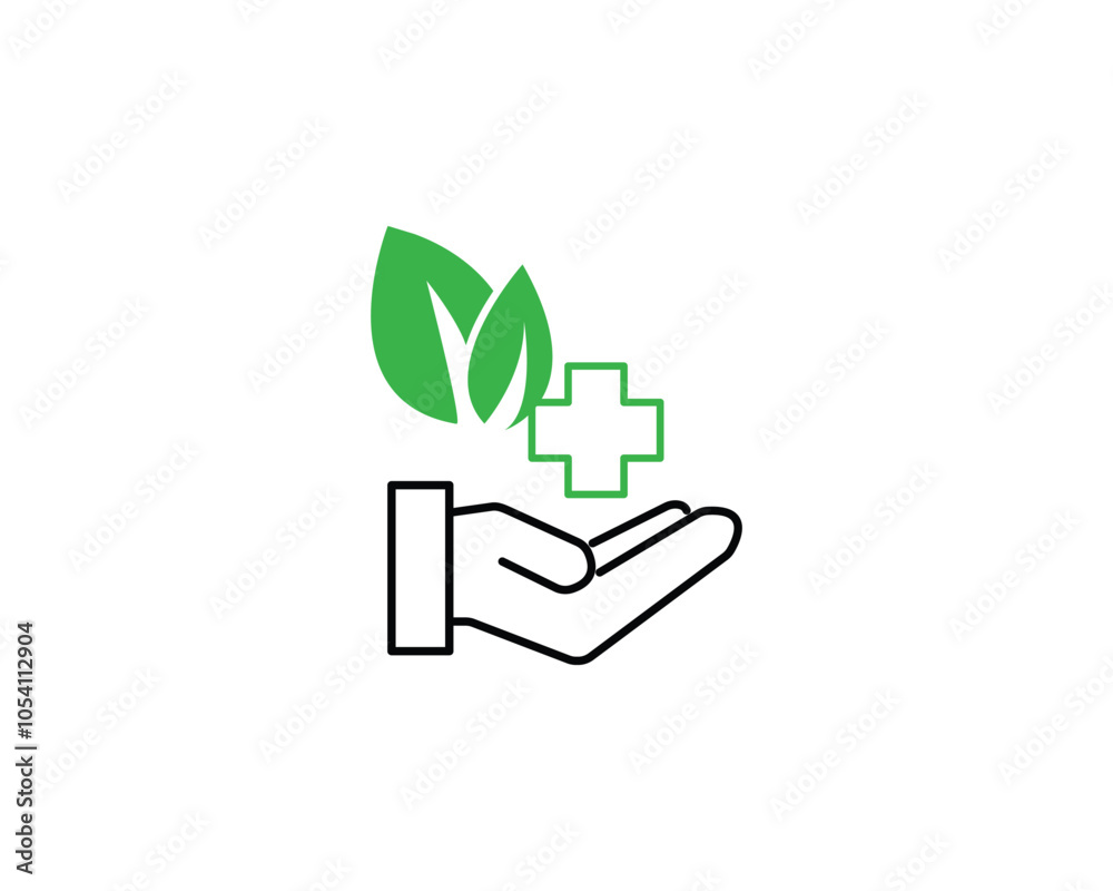 Alternative medicine icon vector symbol illustration Alternative medicine icon vector symbol illustration