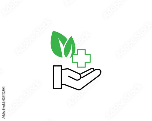 Alternative medicine icon vector symbol illustration