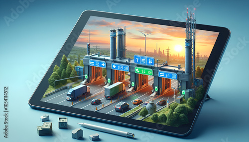 Urban Toll System Monitored by Advanced Tablet Interface