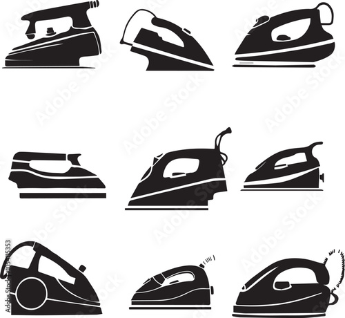 Silhouette Irons Vector Collection Design 