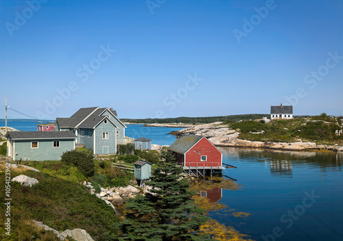 Peggy's Cove, a picturesque fishing village near Halifax Nova Scotia