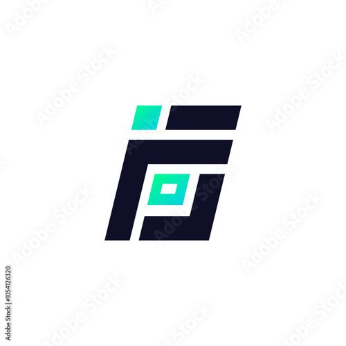 FIP Logo Letter Monogram Design photo