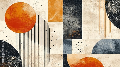 An abstract background with a combination of organic and geometric textures, creating visual interest