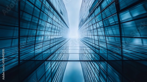 Futuristic Glass Corridor Leading to Bright Horizon : Generative AI
