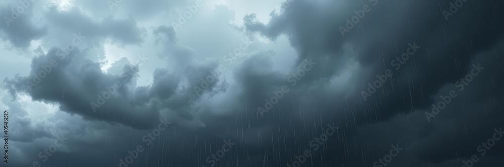 Dark storm clouds filling the sky before a heavy rain shower, clouds, dramatic Dark storm clouds filling the sky before a heavy rain shower, clouds, dramatic