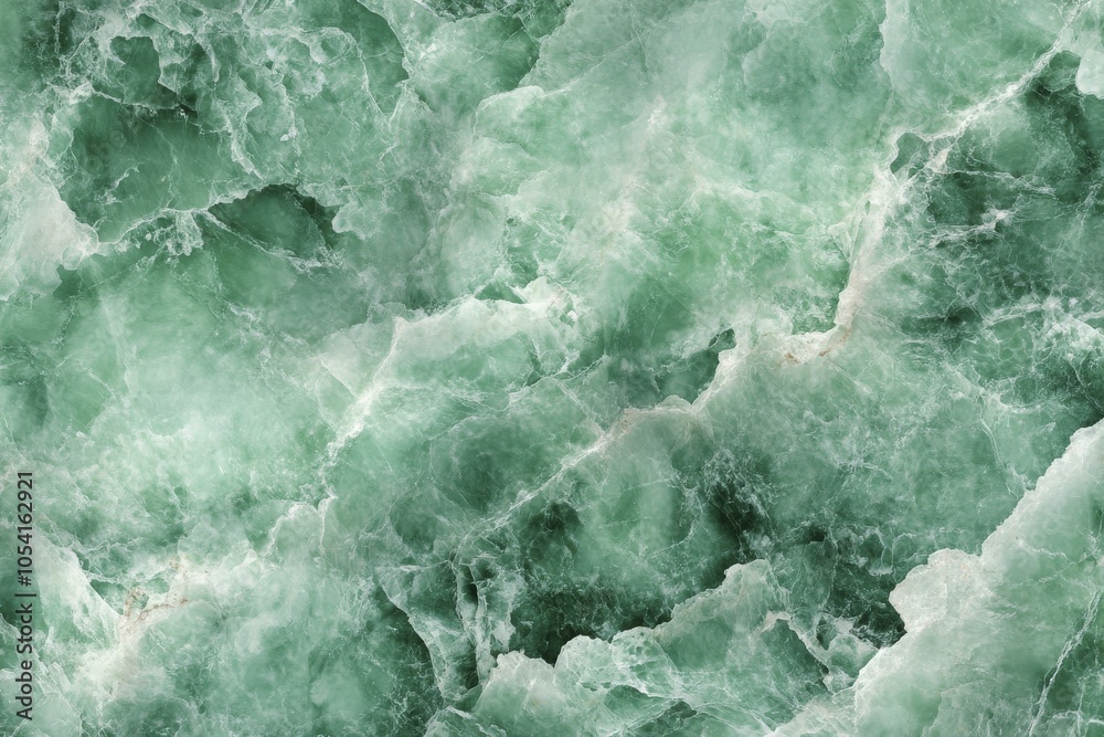 Fototapeta premium Green Marble Texture Background: Natural Stone Pattern