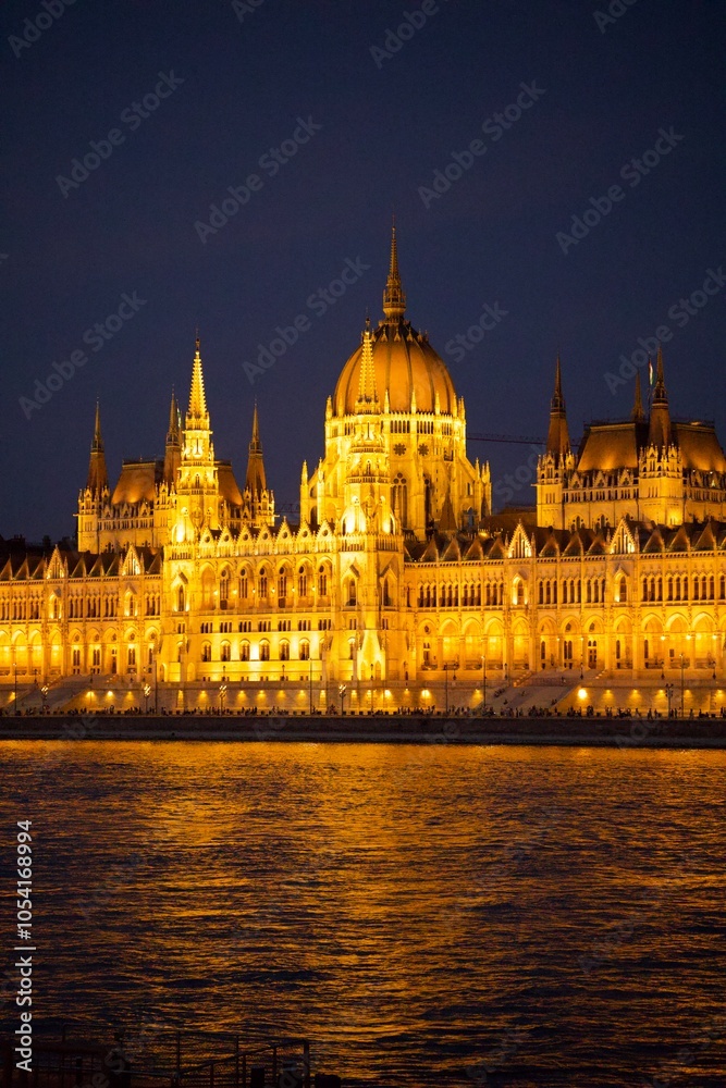Obraz premium hungarian parliament at night