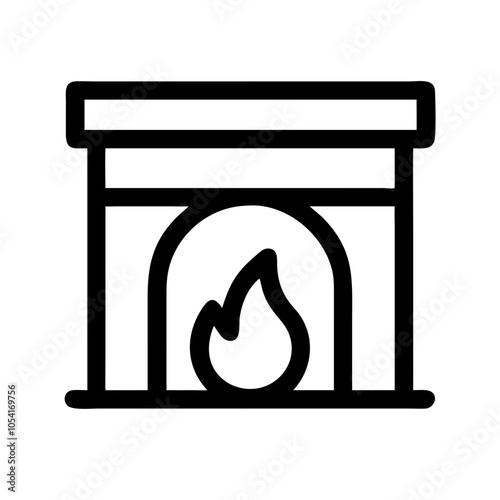 Cozy Fireplace Icon