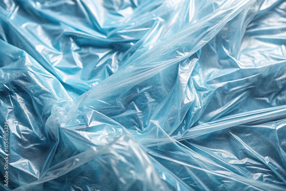 Vinyl plastic wrap texture crumpled and stretched polyethylene Vinyl plastic wrap texture crumpled and stretched polyethylene