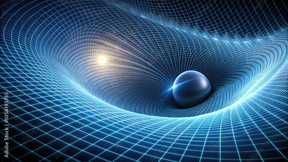 custom made wallpaper toronto digitalVisualization of spacetime curvature and gravity in relation to relativity gravity waves or the LHC experiment
