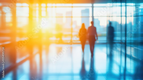 Wallpaper Mural A bright office setting with large windows and a video call taking place during the day Torontodigital.ca