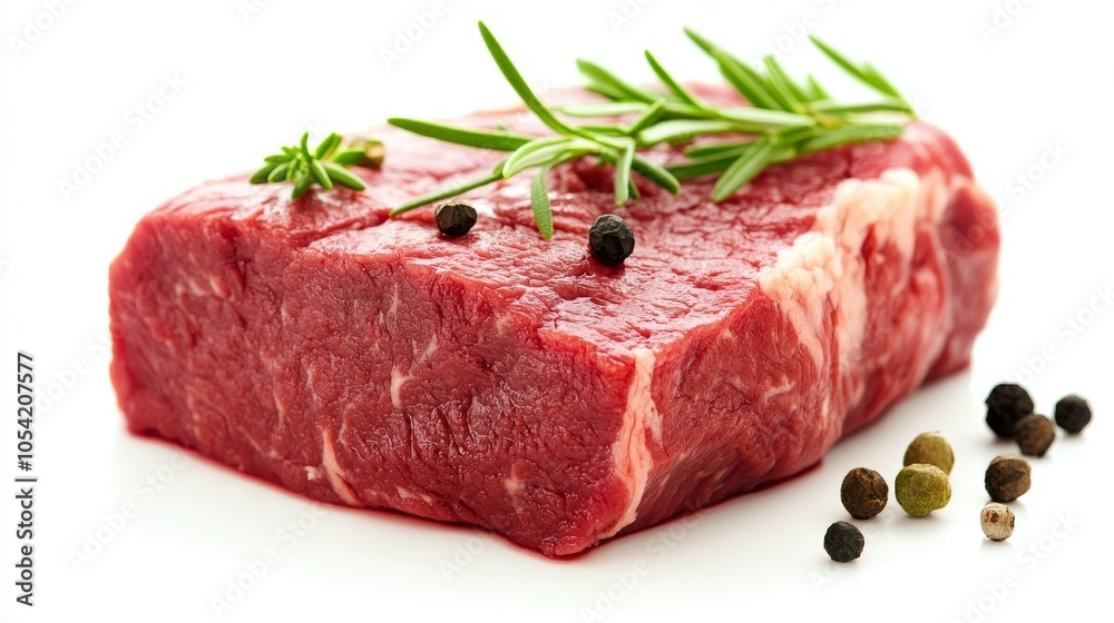 meat of beef for drill, isolated on white background meat of beef for drill, isolated on white background