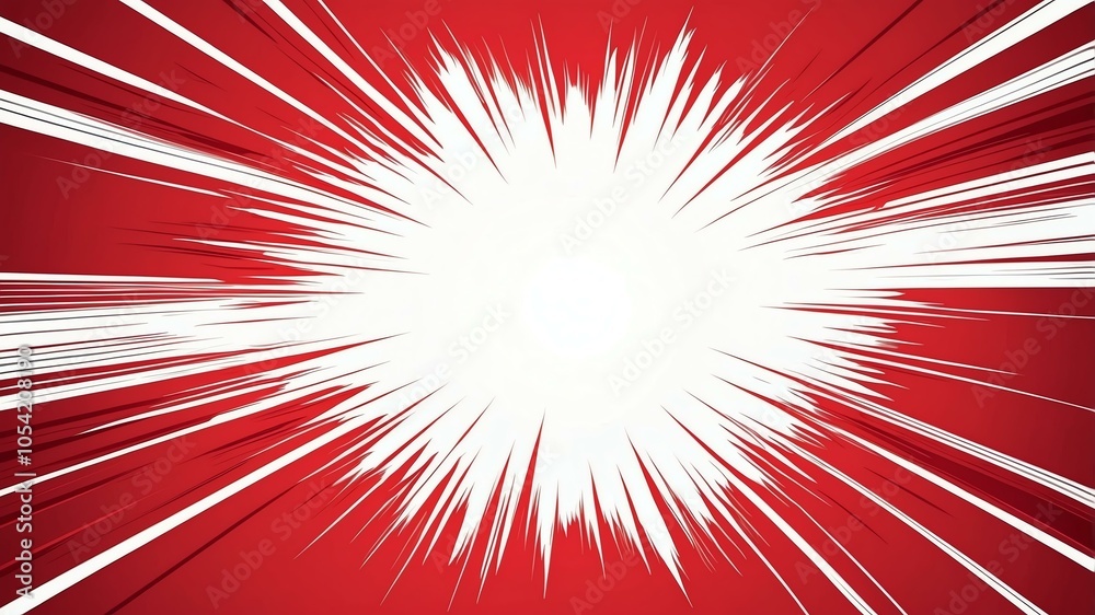 custom made wallpaper toronto digitalcomic or manga speed lines border frame on red background