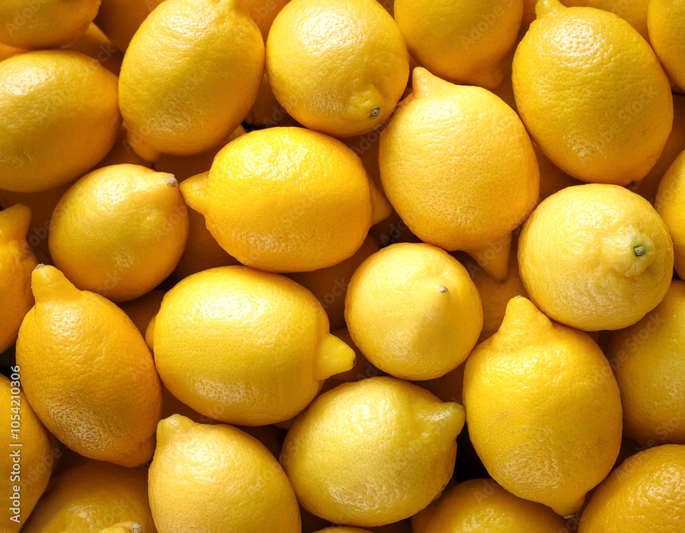 fresh lemons. Creative background design with food theme, focus on the pile of fresh lemons fresh lemons. Creative background design with food theme, focus on the pile of fresh lemons