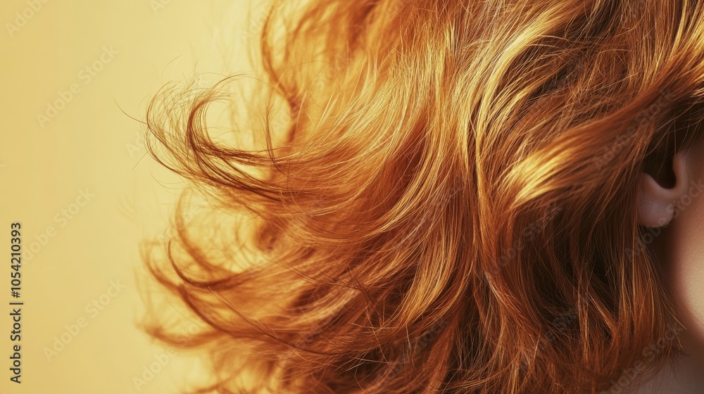 A girl whose hair develops in the wind A girl whose hair develops in the wind